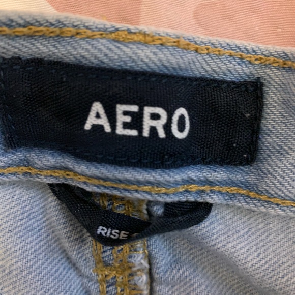 Light Blue Ripped Jean Shorts - Picture 2 of 3